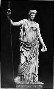 The Barberini Hera statue of Roman origin.